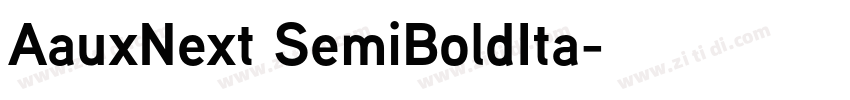 AauxNext SemiBoldIta字体转换